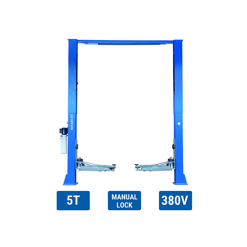 5-TON-TWO-POST-LIFT-ONE-COLUMN-MANUAL-LOCK-RELEASE-380V-TRIPLE-TELESCOPING-ARMS-H=4.6-4.8M-(1)-preview 5 Ton Two Post Lift One Column Manual Lock Release 380v Triple-telescoping Arms H=4.6-4.8m* - Image 1