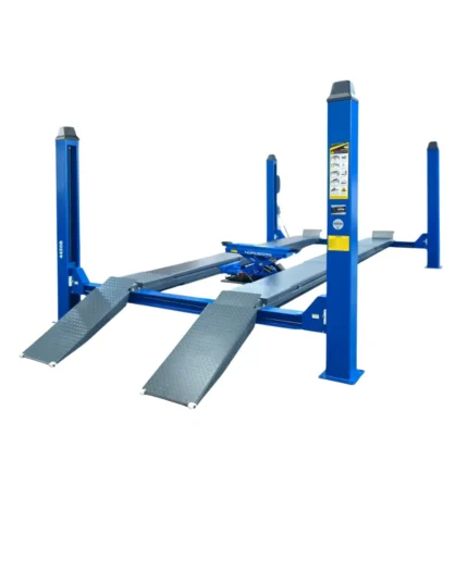 5 TON 4-POST WHEEL ALIGNMENT LIFT WITH 3 TON MANUAL ROLLING JACK – 380V
