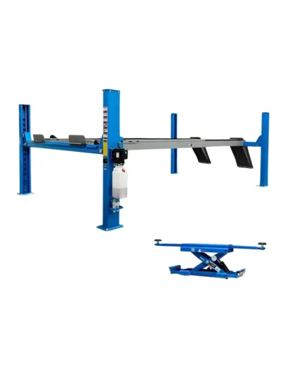 6.5 TON 4-POST WHEEL ALIGNMENT LIFT WITH 3 TON MANUAL ROLLING JACKING BEAM– 380V