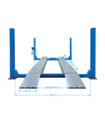6.5 TON 4-POST WHEEL ALIGNMENT LIFT WITH 3 TON MANUAL ROLLING JACKING BEAM– 380V