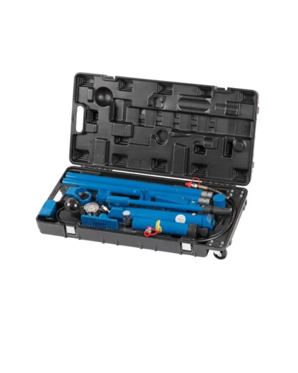 10 TON BODY FRAME REPAIR KIT WITH PRESSURE GAUGE – 15 ITEMS